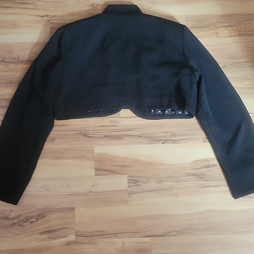 Vintage 90s Cropped Jacket Bolero L - Picture 6 of 7